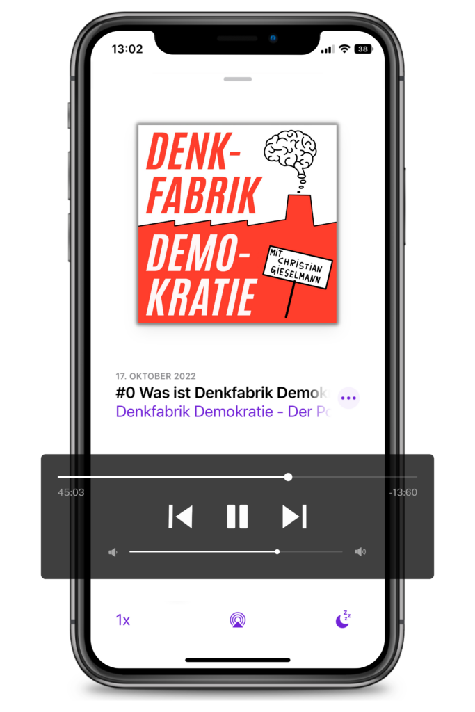 Podcast-Cover Denkfabrik Demokratie
